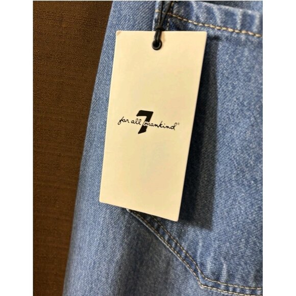 7 For All Mankind Tapered Ankle Tie Jeans In Tulip Women's Size 32 NWT - Picture 14 of 14